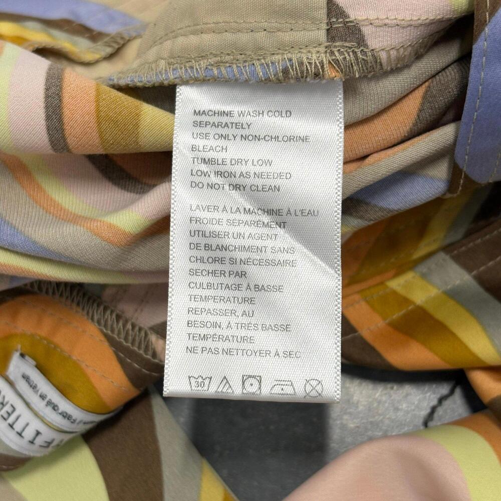 Urban Outfitters retro psychedelic swirl print wide leg pants M 6 8 - Picture 3 of 7